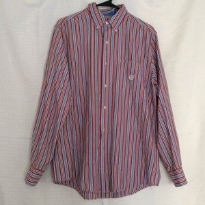 Chaps Red and Blue Button Down